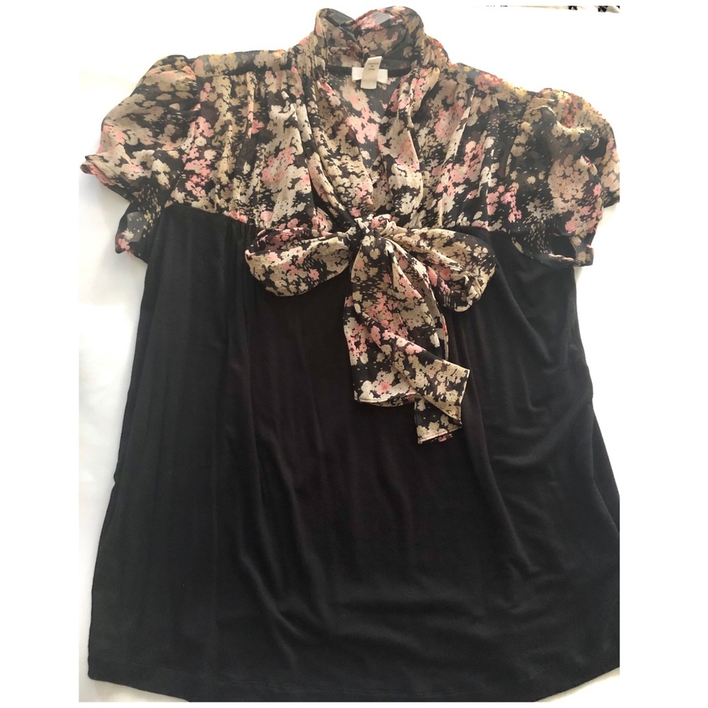 Anthropologie black blouse